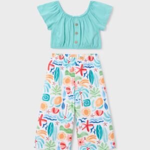 conjunto pantalón largo estampado mini niña Mayoral