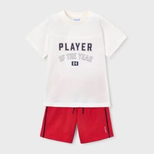 conjunto punto player rojo mini niño Mayoral