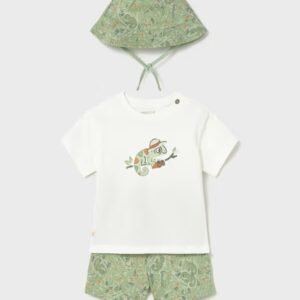 conjunto punto con gorro camaleón bebé niño Mayoral
