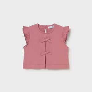 top canalé lazos bebé niña Mayoral