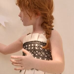 top tirantes guipur ceremonia niña Abel y Lula