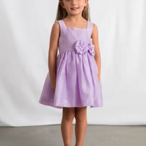 vestido ceremonia flor malva mini niña Mayoral