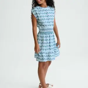 vestido estampado viscosa azul chica Mayoral