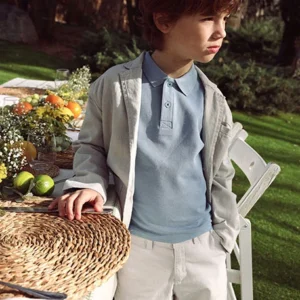 bermuda vestir gris claro chico boboli