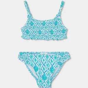 bikini top estampado azul chica Boboli