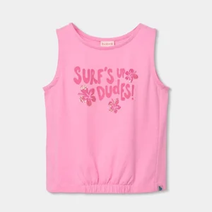 camiseta tirantes rosa surf chica boboli