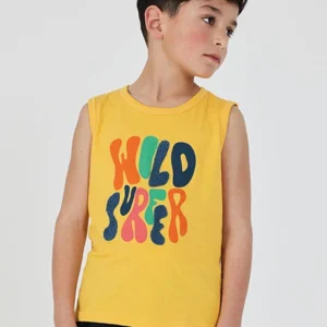 camiseta tirantes amarilla chico boboli