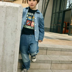 camiseta m/c azul marino mini niño Boboli