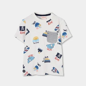 camiseta m/c estampado summer mini niño Boboli