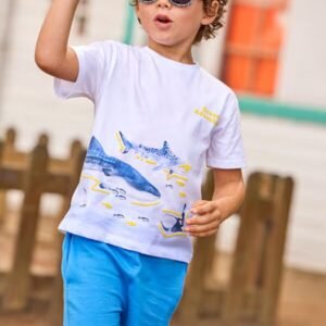 conjunto punto tiburones turquesa mini niño Mayoral