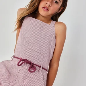 mono largo rayas granate chica Boboli