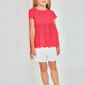 short sarga blanco chica boboli