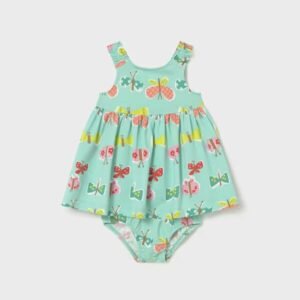 vestido estampado mariposas con braguita bebe niña Mayoral