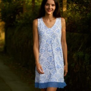 camisón estampado azul s/m  algodón Señoretta