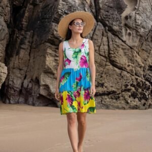 vestido viscosa estampado colores Señoretta