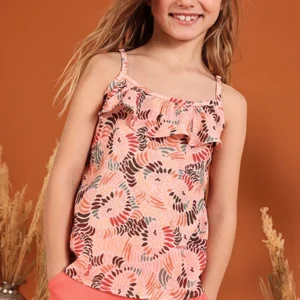 blusa crepé tirantes estampada chica Boboli