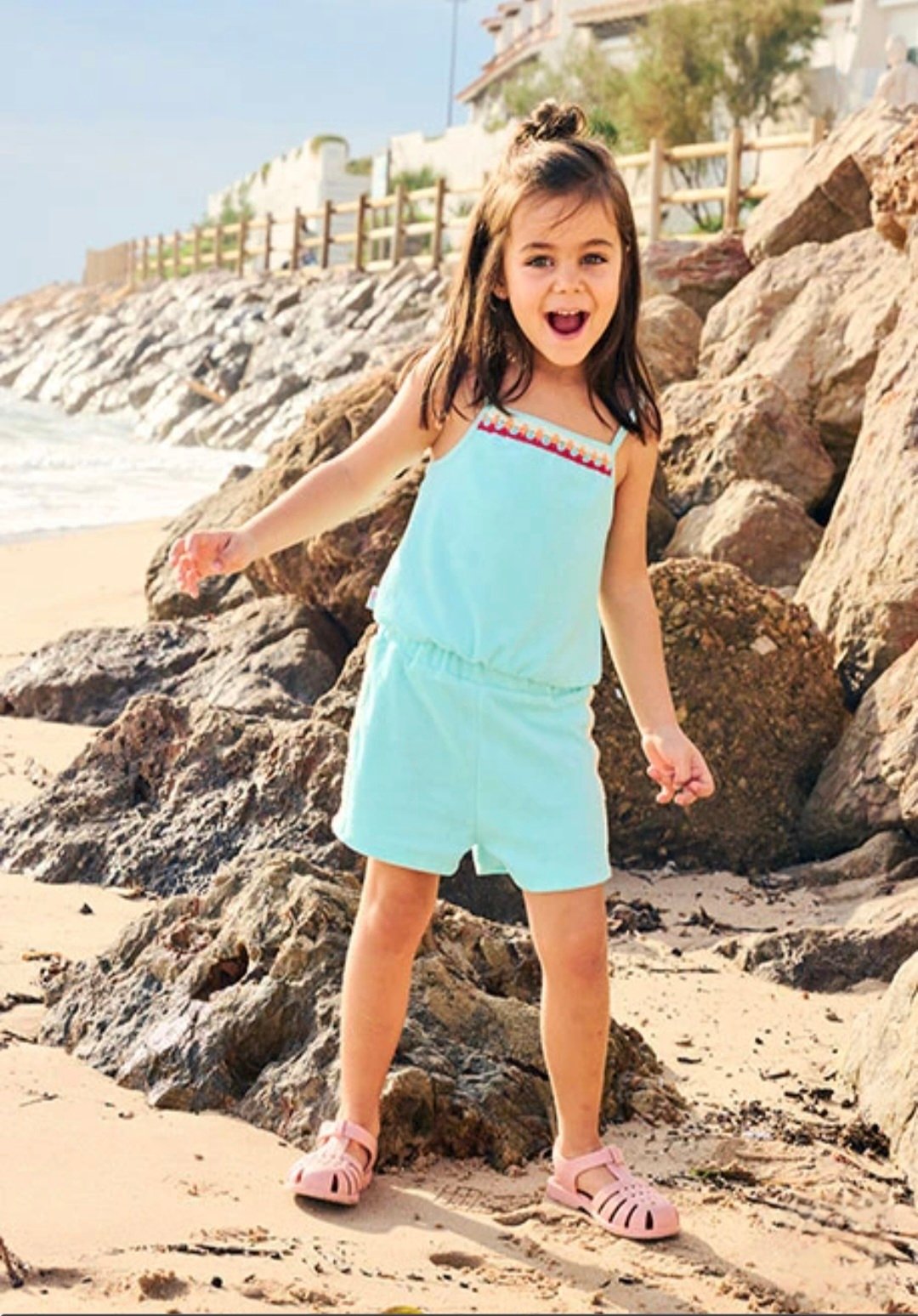 Conjunto tirantes rizo mini niña boboli