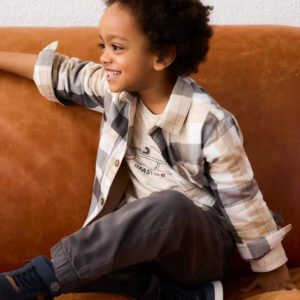 sobrecamisa forrada cuadros mini niño Mayoral