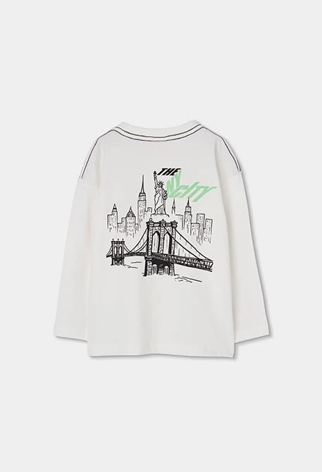 camiseta manga larga estampado espalda NYC chico Boboli - Imagen 5