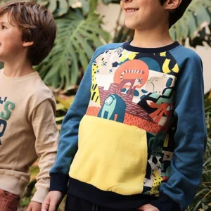 sudadera felpa estampada animales mini niño Boboli