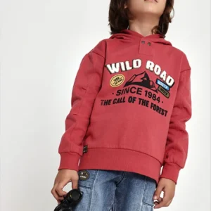 sudadera felpa capucha wild road mini niño Boboli